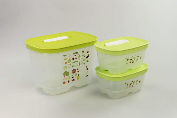 TUPPERWARE Kühlschrank 1,8 L hoch + 375 ml (2) limette KlimaOase Klima P 23822