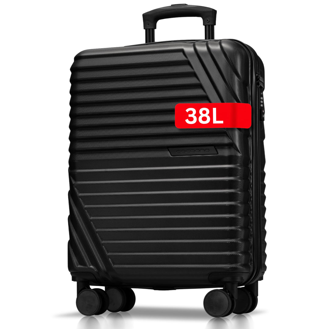 Premium Handgepäck Koffer 55x40x20cm - passend für Ryanair, Lufthansa, Eurowings und co. I 38L Handg