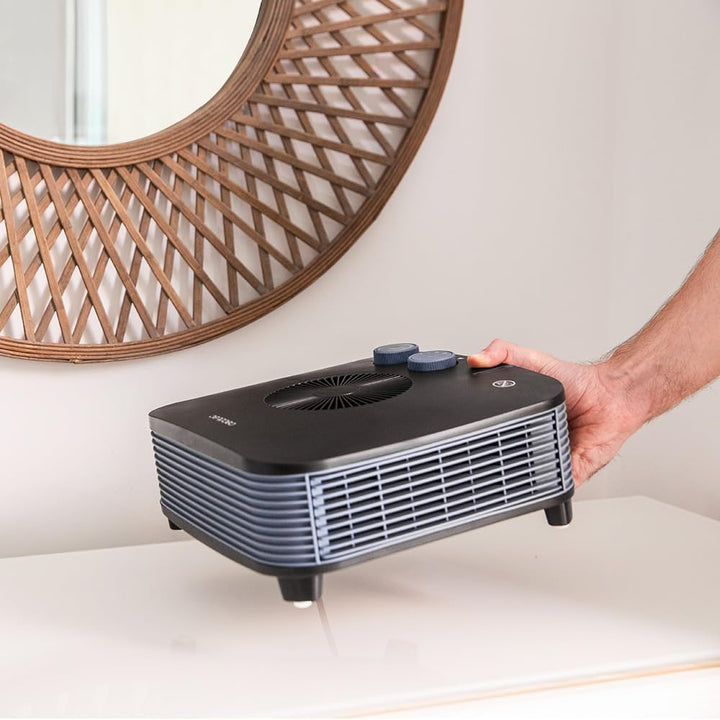 Cecotec Heizlüfter ReadyWarm 2060 Max Horizon Black. 2000 W, 3 Modi Cool/Warm/Hot, Thermostat mit 2