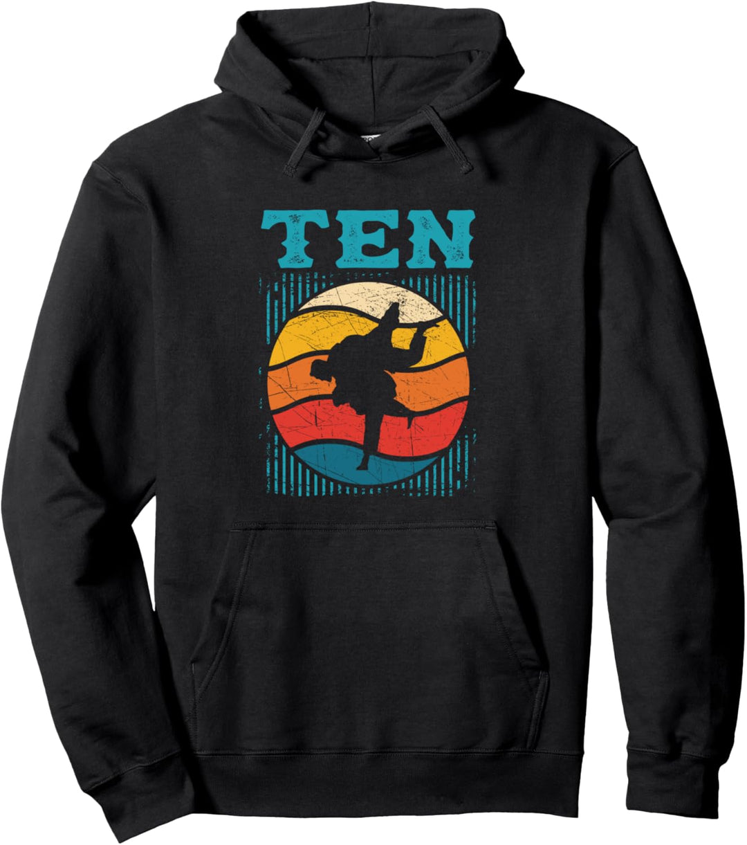 Judoka Fighter zum 10. Geburtstag, Judoka, 10 Jahre, Mädchen, Jungen, Kind Pullover Hoodie