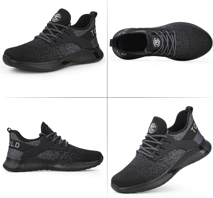 Sicherheitsschuhe Herren Damen Leicht Arbeitsschuhe Stahlkappe Sportlich Schutzschuhe Atmungsaktiv r