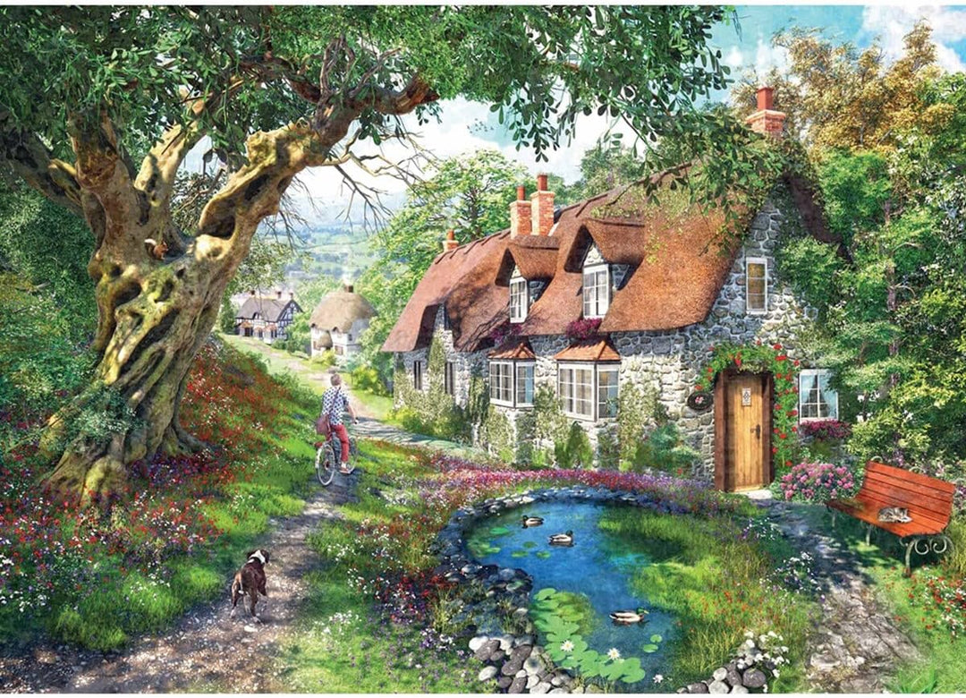 Ravensburger 10216777 Down The No.1 Flower Hill Lane 1000 Teile Puzzle für Erwachsene & Kinder ab 12