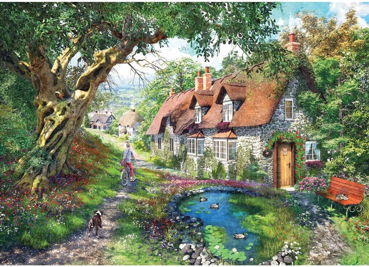 Ravensburger 10216777 Down The No.1 Flower Hill Lane 1000 Teile Puzzle für Erwachsene & Kinder ab 12