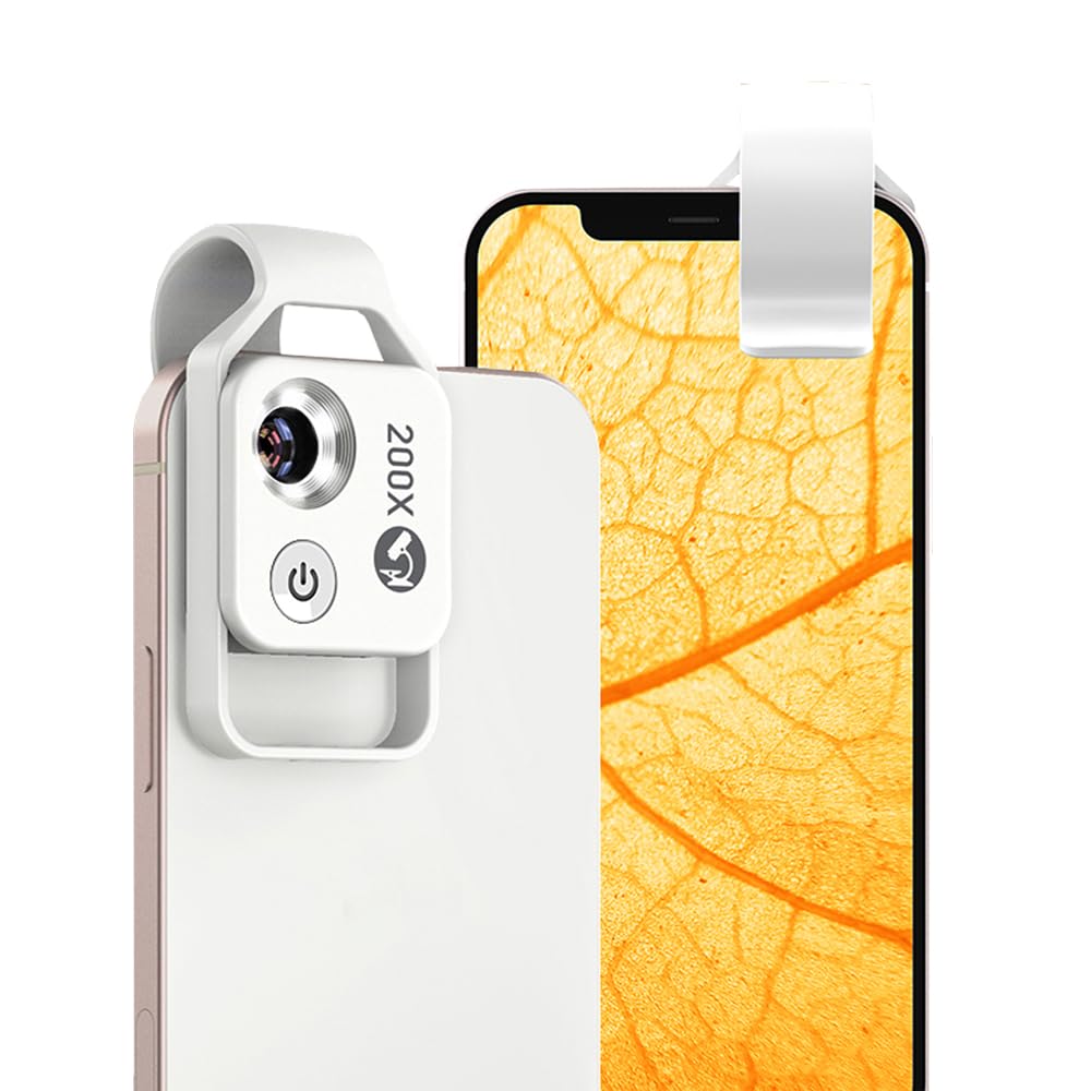 APEXEL 200X Mini-mikroskop für Smartphone-Kamera,Handy mikroskop für Smartphone,Explore Micworld wit