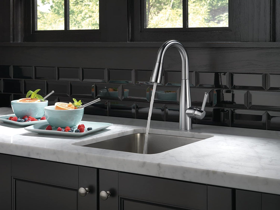 Delta Wasserhahn Essa Single Griff Bar/Prep Wasserhahn mit magnatite Docking und touch-clean Spray H