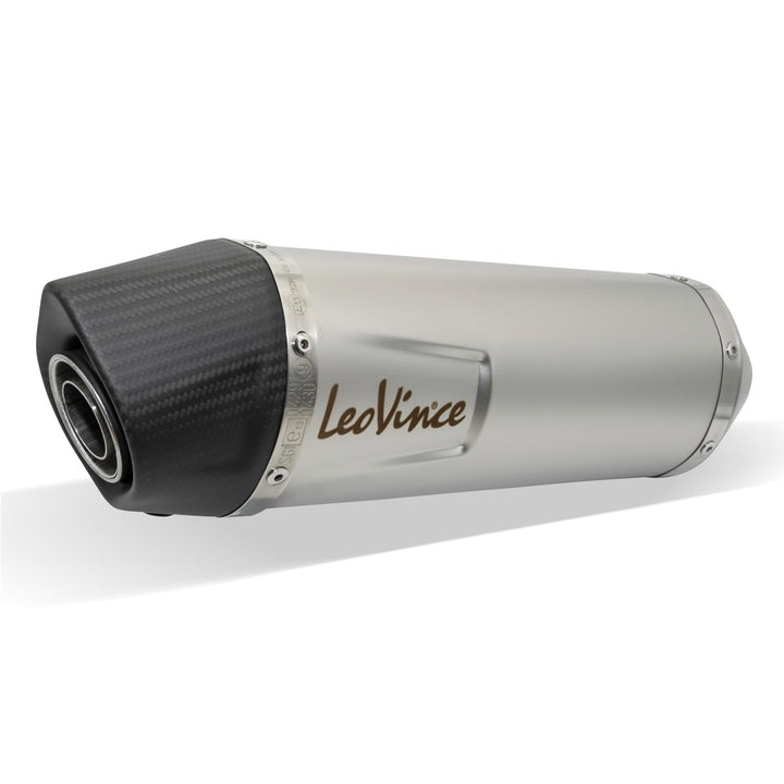 Endschalldämpfer LeoVince SLIP-ON SBK LV ONE EVO, Edelstahl, Carbon Kappe, mit Zulassung für KTM 105