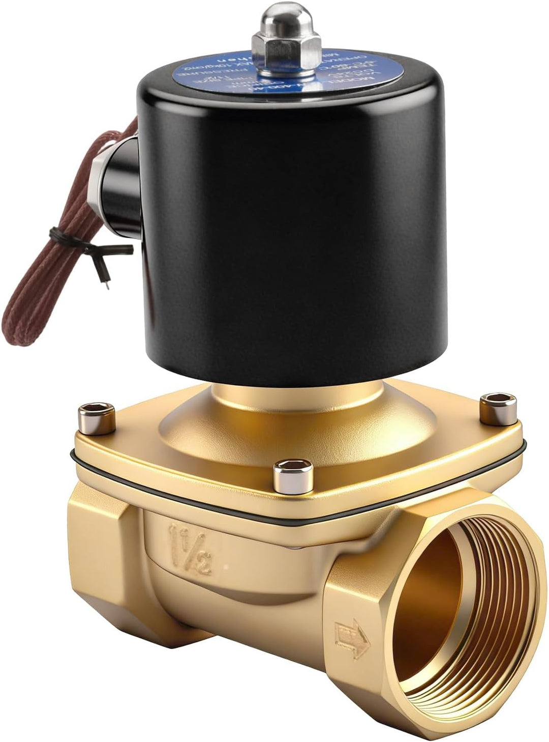 Heschen Messing Magnetventil 1-1/2 Zoll, DC24V, stromlos geschlossen (NC),2W-400-40, direktgesteuert