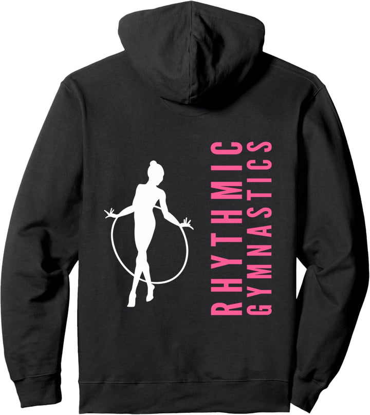 Rhythmische Sportgymnastik Gymnastik Gymnastin mit Reifen Pullover Hoodie