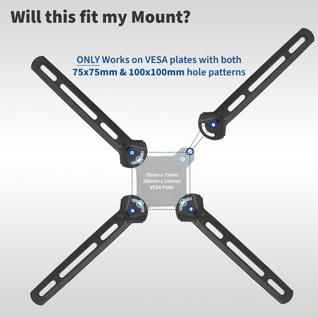 Vivo VESA-Adapterplatte aus Stahl für LCD-Bildschirme, Konvertierungskit für VESA 400 x 400 (MOUNT-A