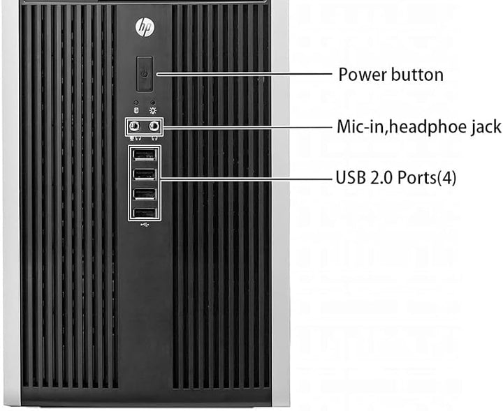 HP RP5810 Silent Business Office Multimedia Computer mit 3 Jahren Garantie! - Intel Core i5 4570S 3.