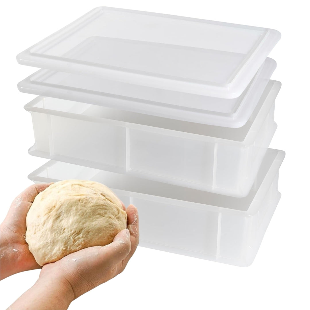 CookandSupply Gärbox für Pizza und Brot BPA-free - Lebensmittelechte Teigbehälter - Made in Italy -