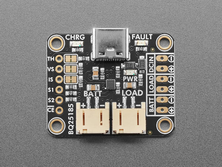 Adafruit bq25185 USB/DC/Solar Lithium-Ionen/Polymer Lademodul, 6091