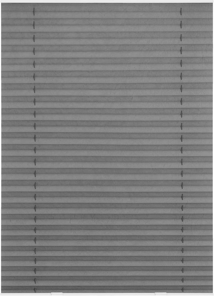 Dachfenster Plissee Haftfix, ohne Bohren - Grau 36,3 x 80 cm B3 x H80 cm Grau, B3 x H80 cm Grau