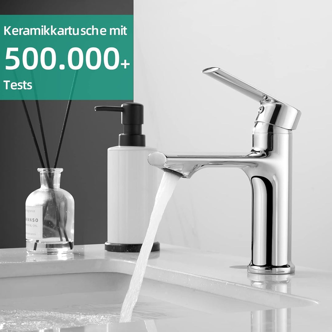 Cobbe Wasserhahn bad für Badezimmer,Waschtischarmatur, Wassersparen Waschtischarmaturen für kaltes u