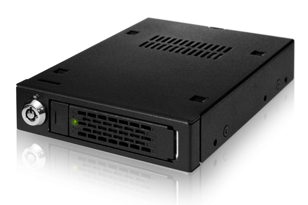 ICY DOCK ToughArmor MB601VK-B - 2,5 Zoll U.2 PCIe 4.0 NVMe SSD Wechselrahmen bis zu 64Gbps - Vollmet
