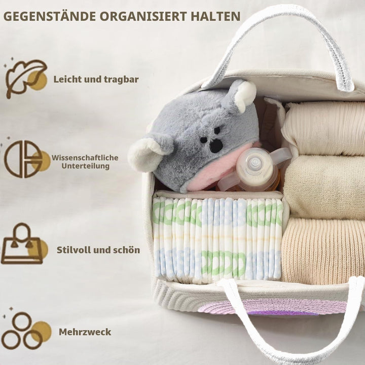 ZHUIYIWIN Baby Windel Caddy Organizer, Windel Organizer, Tragbarer Wickelorganizer, Wickelorganizer