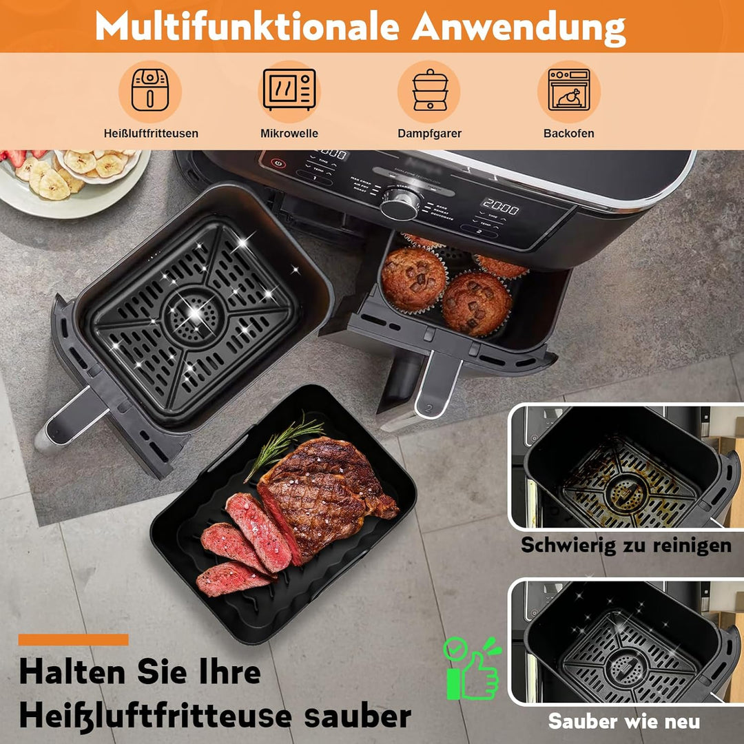 Ninja Heissluftfritteuse Zubehör - Airfryer Zubehör für Ninja Foodi Max Dual Zone AF400EU AF300EU 7.