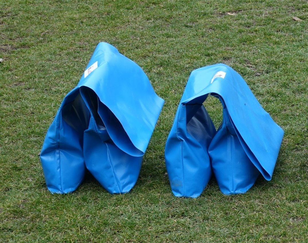 Callieway Agility Tunnel Stützsandsäcke (2er Pack) Standard - org (oceanblau), oceanblau