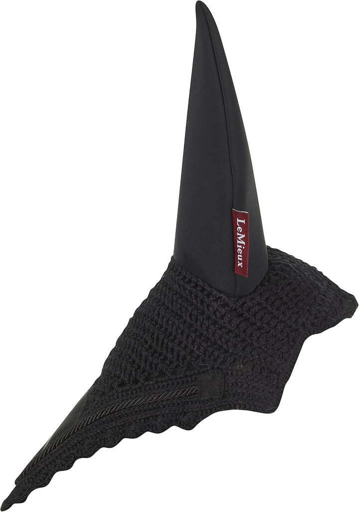 LeMieux Fliegenhaube Lmx Acoustic Pro Fly - Black - Cob Schwarz Medium, Schwarz Medium