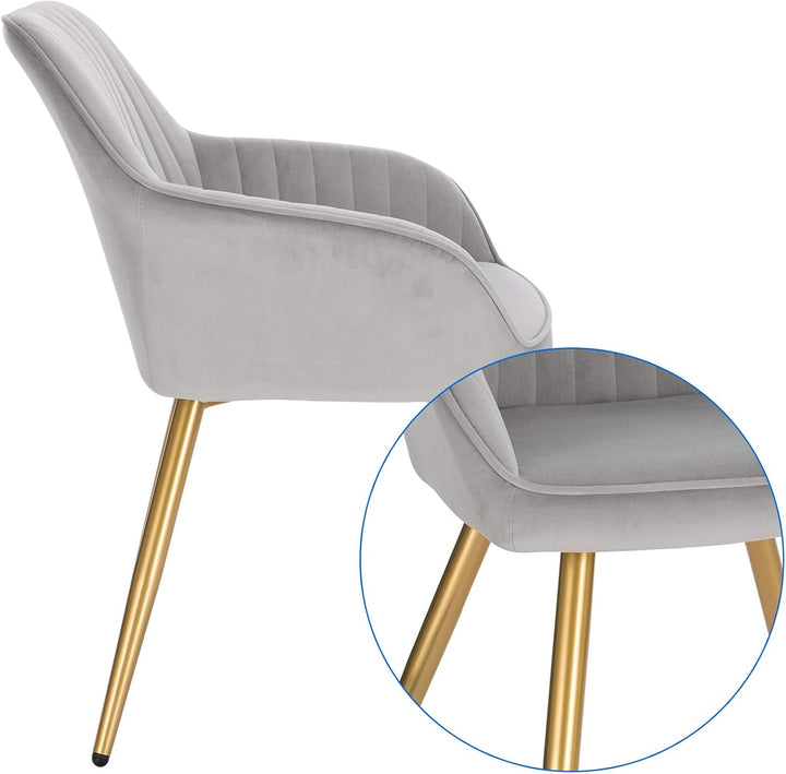 Lestarain Esszimmerstühle 1er Set, für Esszimmer Wohnzimmer Küche, Küchenstühle gepolstert mit Armle