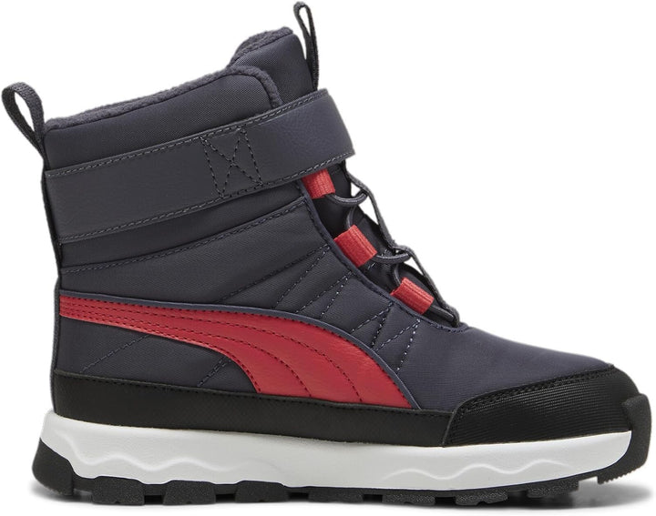 PUMA Unisex Kinder Evolve Boot Puretex Ac+psSneaker 28 EU Galactic Gray Tart Cherry Puma Black, 28 E