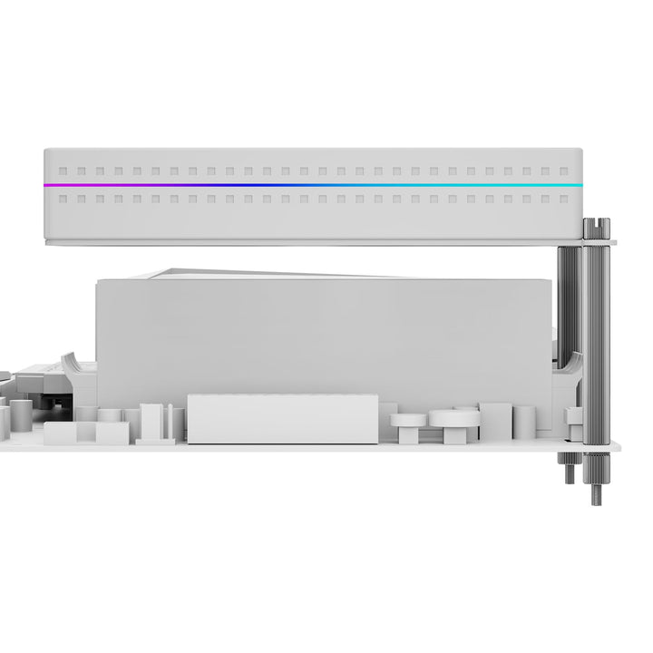 Thermalright MC-2 ARGB White Memory Cooler, Dual-Lüfter mit 3200 U/min PWM-Design, leiser RAM-Kühler
