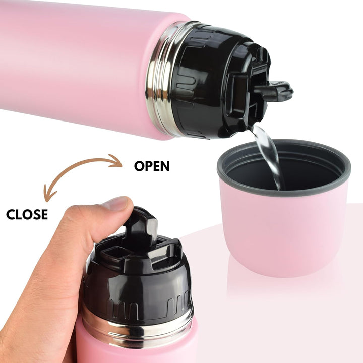 Milu Thermosflasche Thermoskanne Isolierflasche 1L, 750ml, 500ml - Isolierte Edelstahl Trinkflasche,