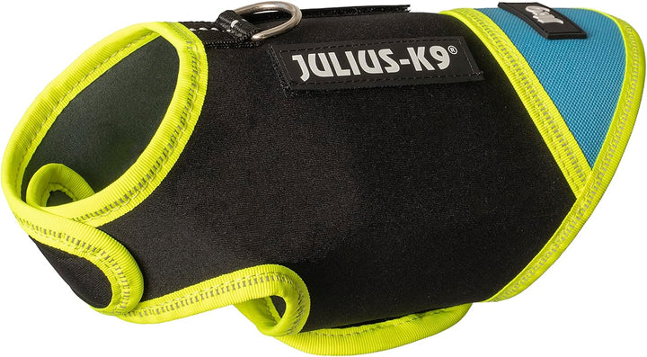 JULIUSK-9, IDC Neoprene Hundekleidung, Size: Baby 1, Schwarz und Aquamarine Baby 1 Schwarz und Aquam