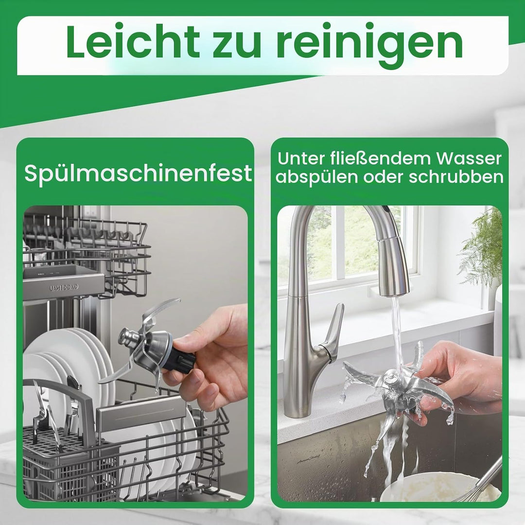 Messer für Thermomix TM31 mit Dichtungsring, Ersatzteil für Vorwerk Thermomix TM31, Ersatzklinge-Zub