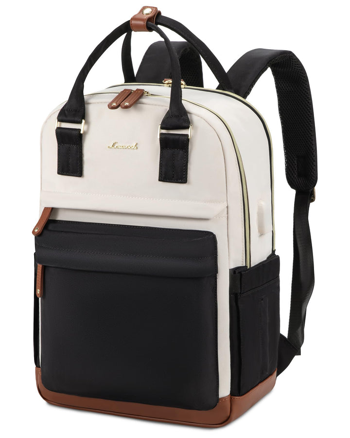 LOVEVOOK Rucksack Damen, 15,6 Zoll Laptop Schulrucksack Reiserucksack Wasserdicht Arbeitstasche Back