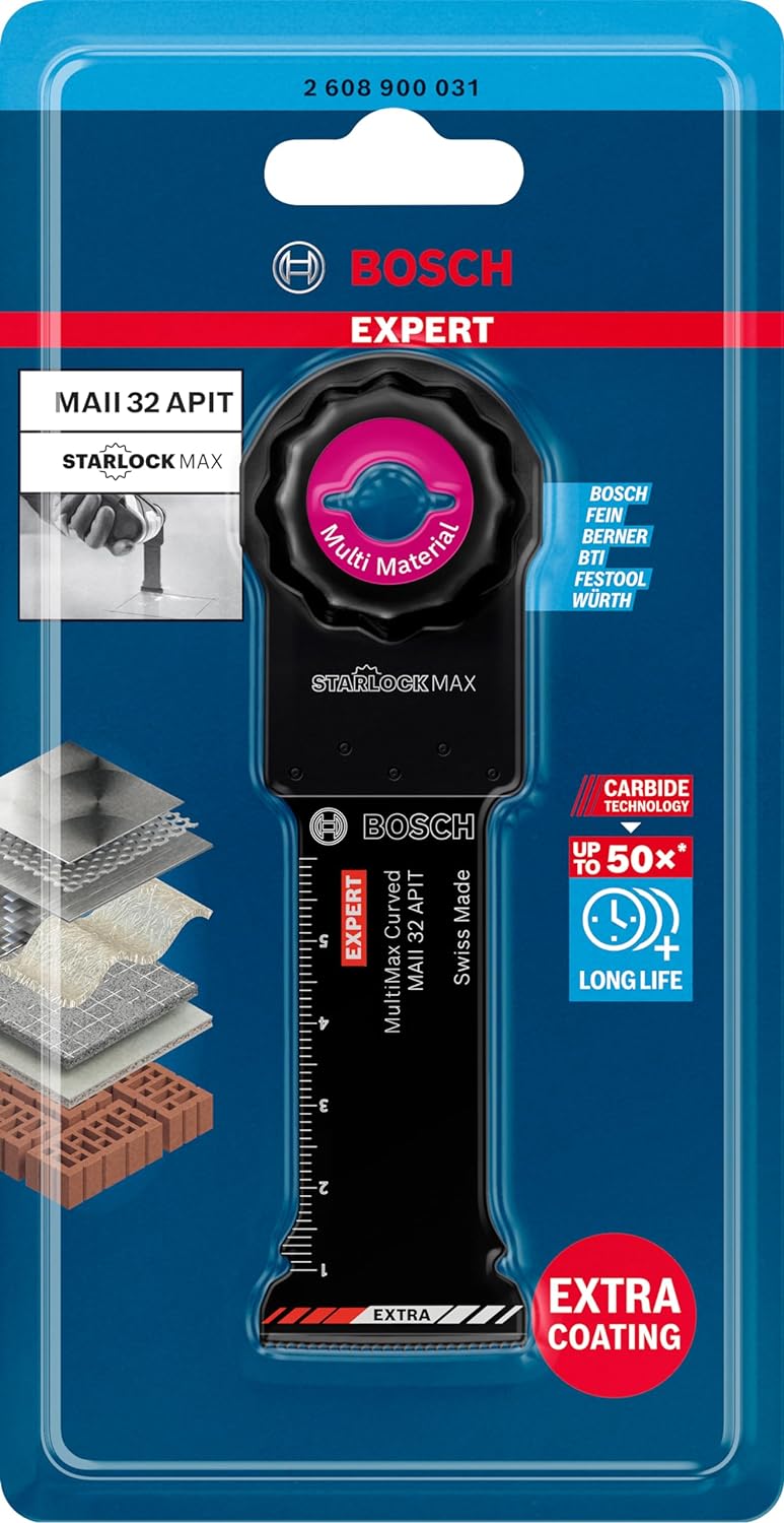Bosch Accessories 1x Sägeblatt Expert MultiMax MAII 32 APIT (für Edelstahlbleche, Breite 32 mm, Zube
