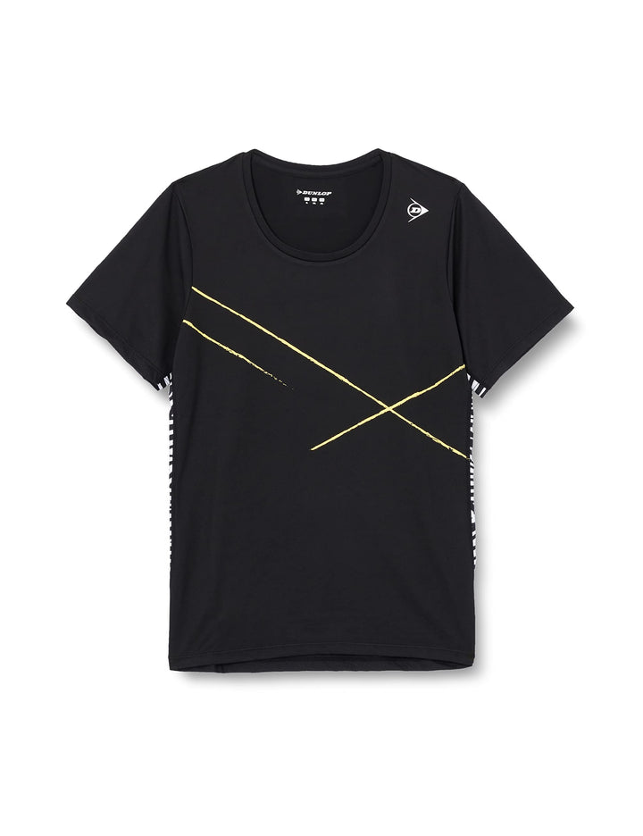 DUNLOP Damen Sport Tennis T-Shirt – Performance Line, Game Tee 1 Schwarz XS, Schwarz XS