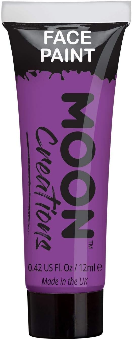 Moon Creations Gesichts- und Körperfarbentuben, gebrauchsfertige Gesichtsfarbe, ohne Flocken, tierve
