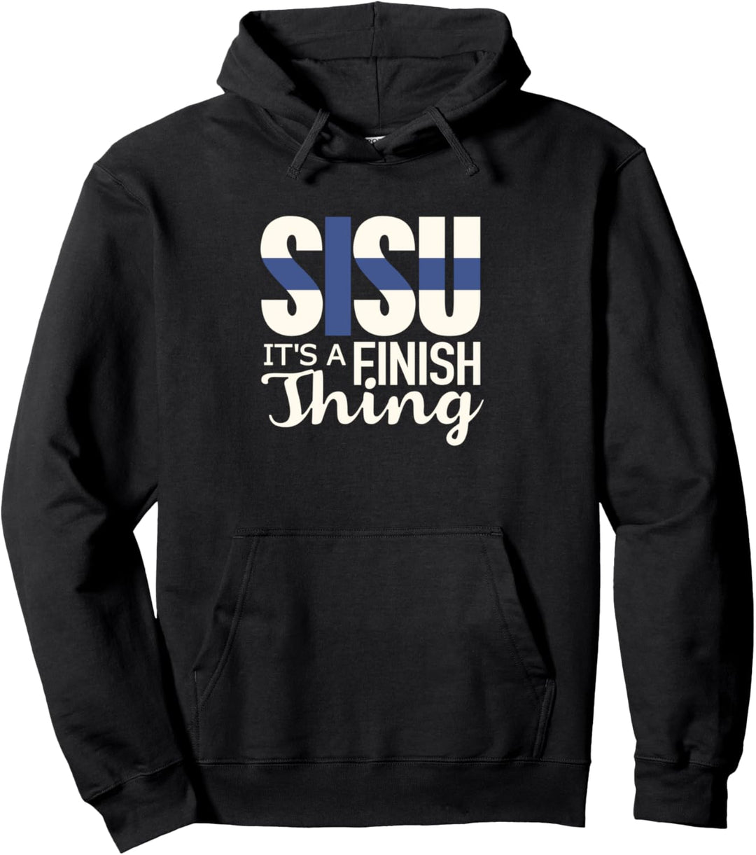 Sisu finnisches Schildhemd Finnland Suomi Pullover Hoodie