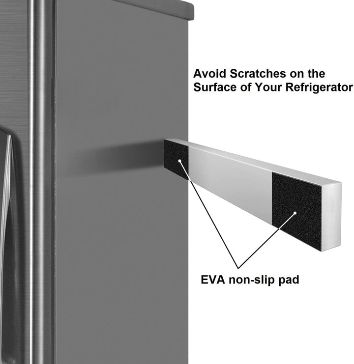 Rymmzone Magnetischer Messerhalter für Kühlschrank, 43.2 cm doppelseitiger Messer-Magnetstreifen, Ve