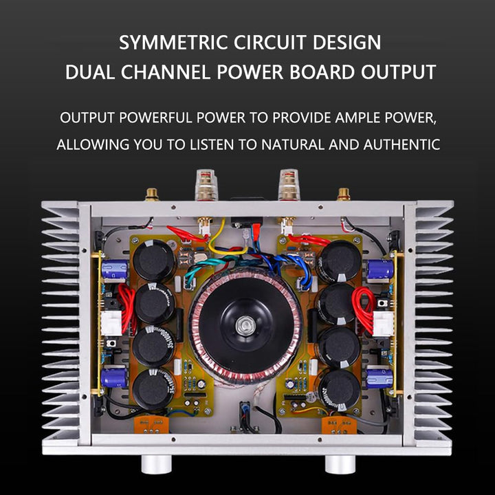 A1S Reiner Class A Verstärker 20W×2 2.0 Kanal HiFi Stereo Audio Endverstärke (Silber)