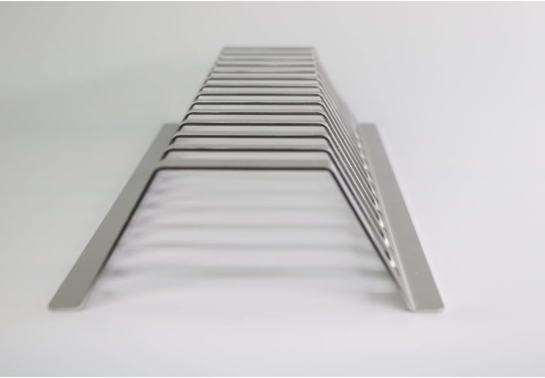 Edelstahl Spareribs Halter für BBQ-Profis in Zwei Grössen (480mm / 13 Spareribs), 480mm / 13 Spareri
