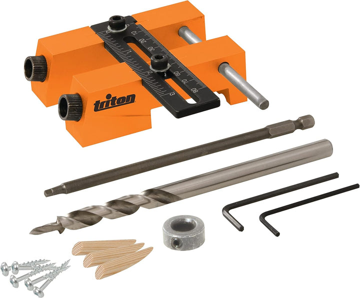 Triton 463419 Verstellbare Bohrlehre, Orange