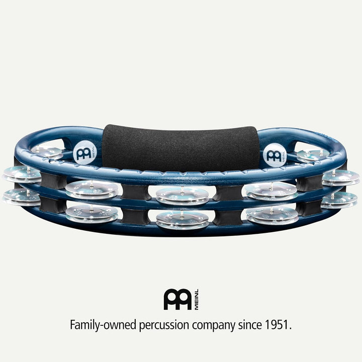 Meinl Percussion TMT1A-B Tambourine (ABS-Plastik) mit Aluminiumschellen (2-reihig) - Handmodell, bla
