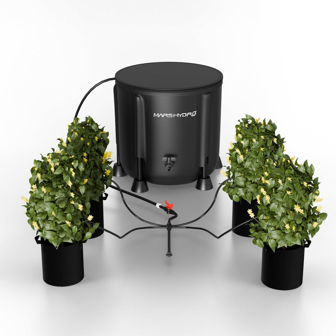 MARS HYDRO Automatische Bewässerung Bewässerungssystem indoor mit Faltbarem 50L-Eimer, Verbesserter