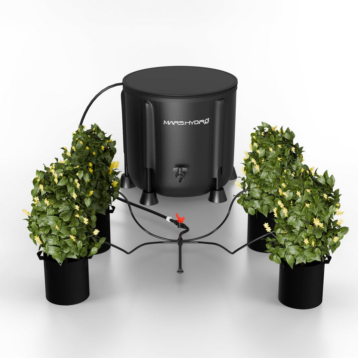 MARS HYDRO Automatische Bewässerung Bewässerungssystem indoor mit Faltbarem 50L-Eimer, Verbesserter