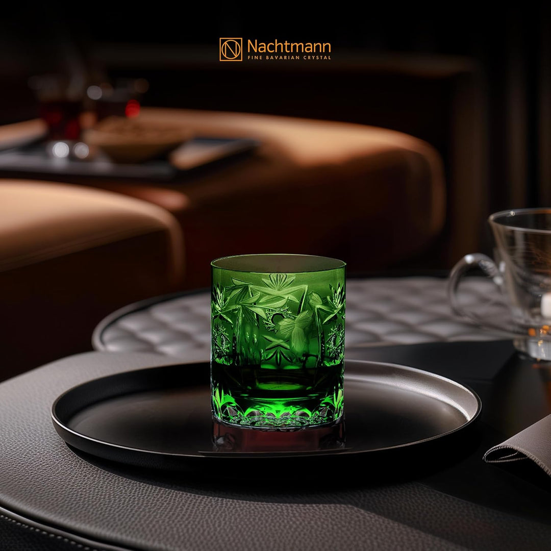 Spiegelau & Nachtmann Whiskeyglas, Glas, Dunkelgrün, 9 cm, Dunkelgrün