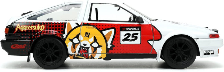Jada Toys Aggretsuko 1986 Toyota Trueno AE86 1:24