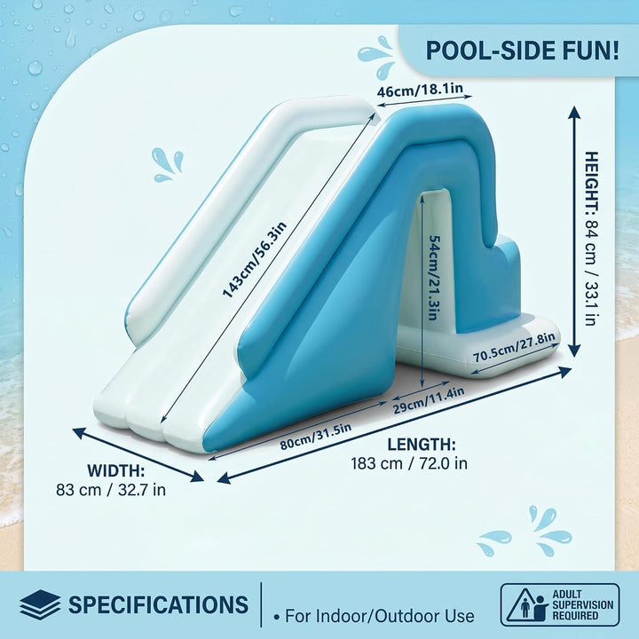 Aufblasbare Poolrutsche, oberirdische aufblasbare PVC-Wasserrutsche, grosses Familien- und Kinderspi
