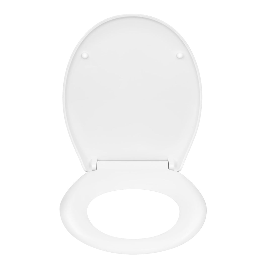 WOLTU Toilettendeckel, WC Sitz mit Absenkautomatik, Quick Release Funktion Klobrille, Kunststoff, Fa