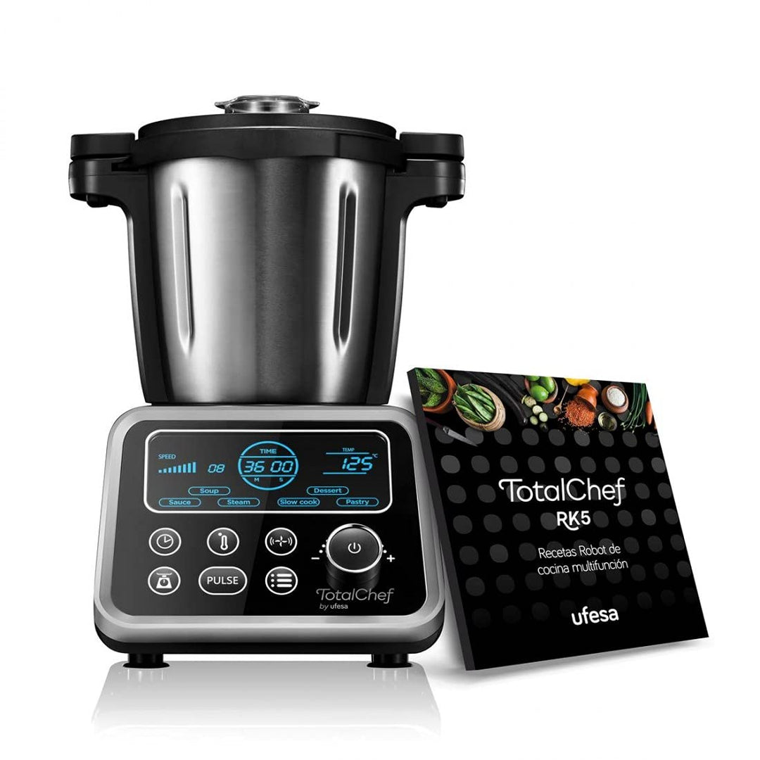 Ufesa Totalchef RK5 Küchenmaschine mit mehreren Kochprogrammen, 1700 W Leistung, LCD-Display, Kanne