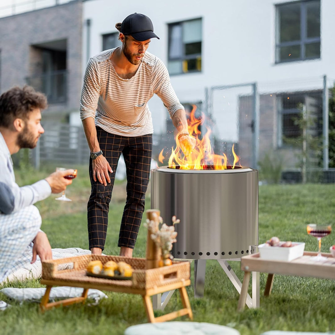 Onlyfire Feuerstellen Ständer für Solo Stove Ranger 38,1 cm und Bonfire 49,5 cm Feuerstelle, Edelsta