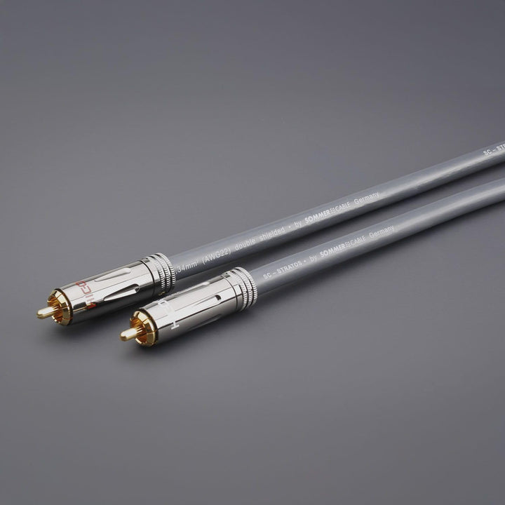 HICON 50cm Stereo NF- Phonokabel SC- Stratos by SOMMER CABLE Referenz- Cinchkabel 0,34 mm² 0,5m - ST
