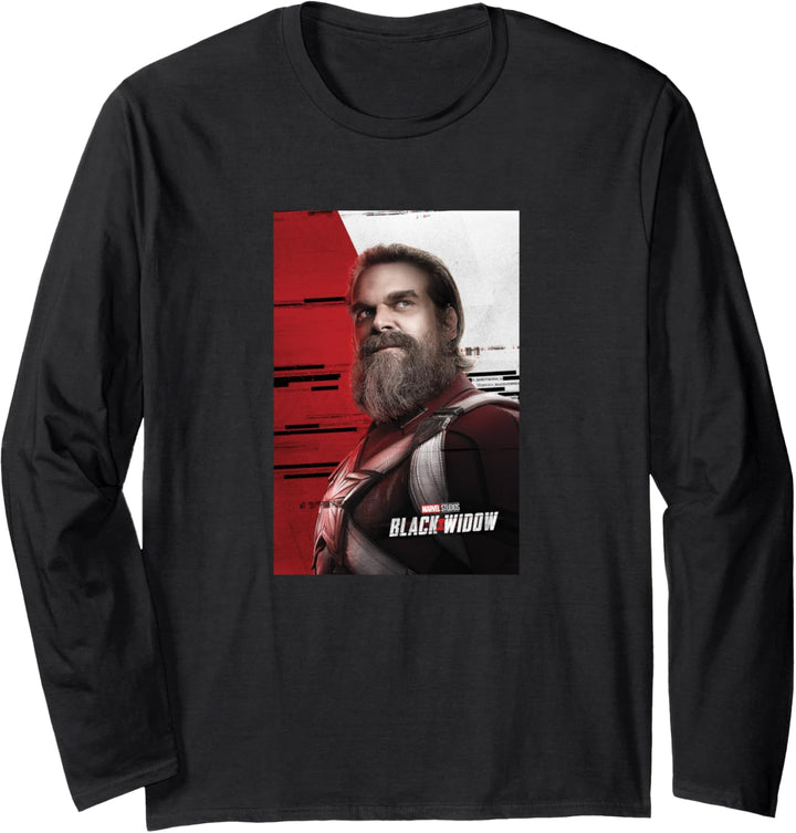 Marvel Black Widow Red Guardian Character Poster Langarmshirt