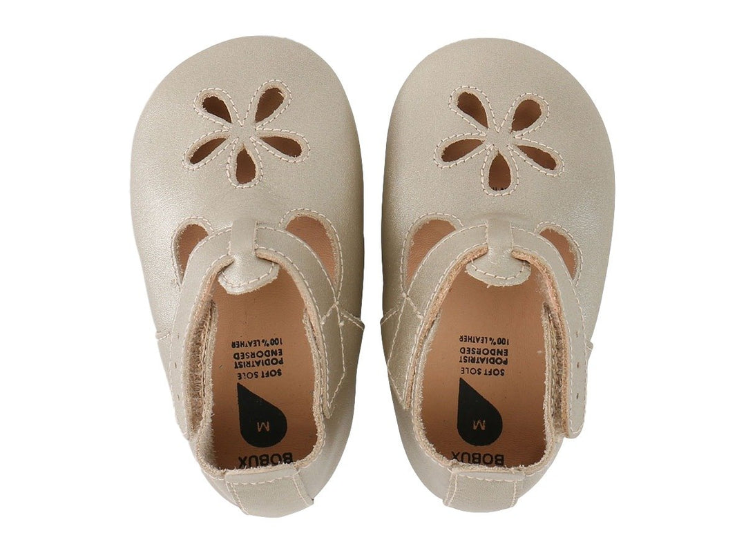 Bobux 4373 Baby Krabbelschuhe Girls Sandal Gold Gr.: NB (0-3 Monate)